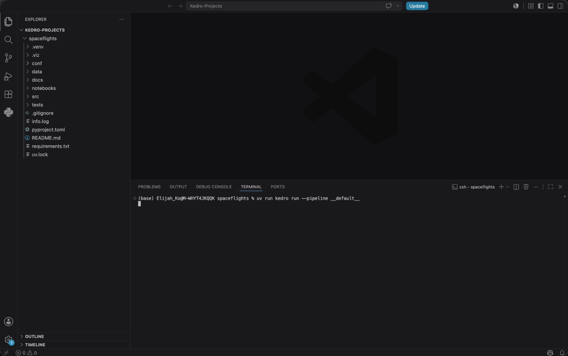 Step 4. Run the default pipeline
